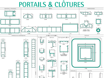 Profilés PVC Portails &amp; Clôtures