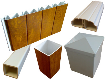 Profilés PVC Poteaux Lisses Planches Profilés PVC Poteaux Lisses Planches